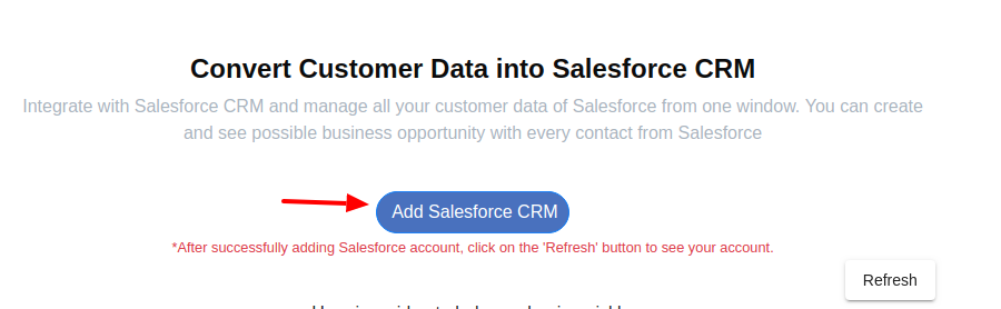 salesforce login to integrate live chat