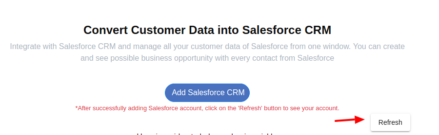 add sfdc button to convert chat contacts into salesforce